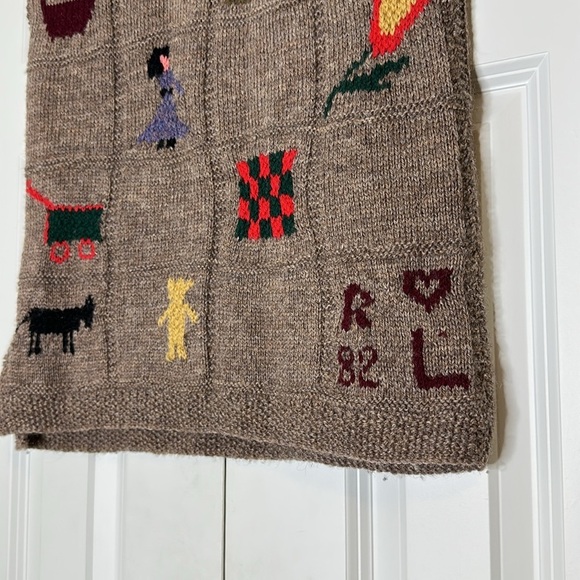 Vintage Ralph Lauren Wool Vest Handmade in England 1982 Rare - Picture 10 of 16